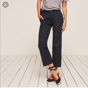 Reformation work pant navy